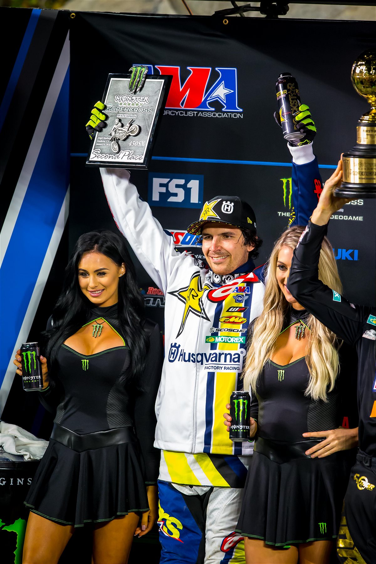 Jason Anderson claims second at Anaheim SX opener