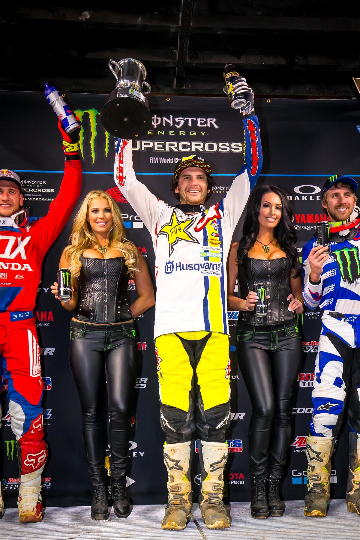 Jason Anderson absolutely dominated at Houston SX with fastest practice times, a heat race win, and a 450 Main victory! (Photo: Simon Cudby)