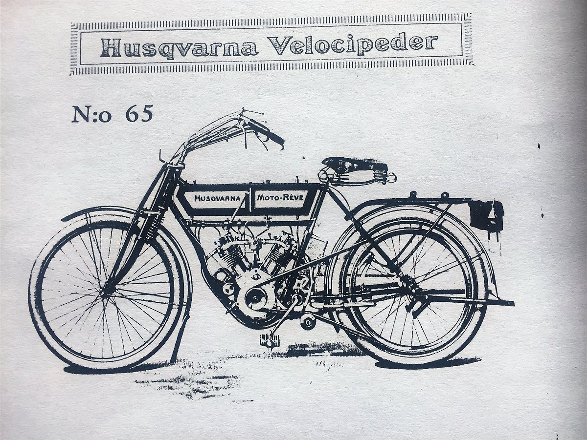 Husqvarna model 65 motorcycle