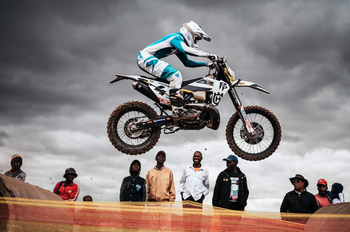 Matt Green rides in style at the 2019 Motul Roof of Africa.