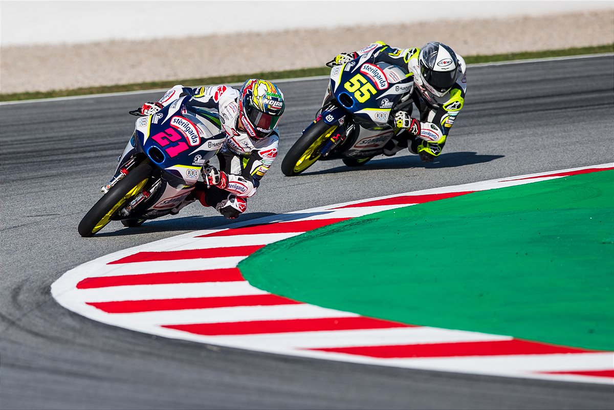 Alonso Lopez & Romano Fenati 2020 Moto3 Catalunya