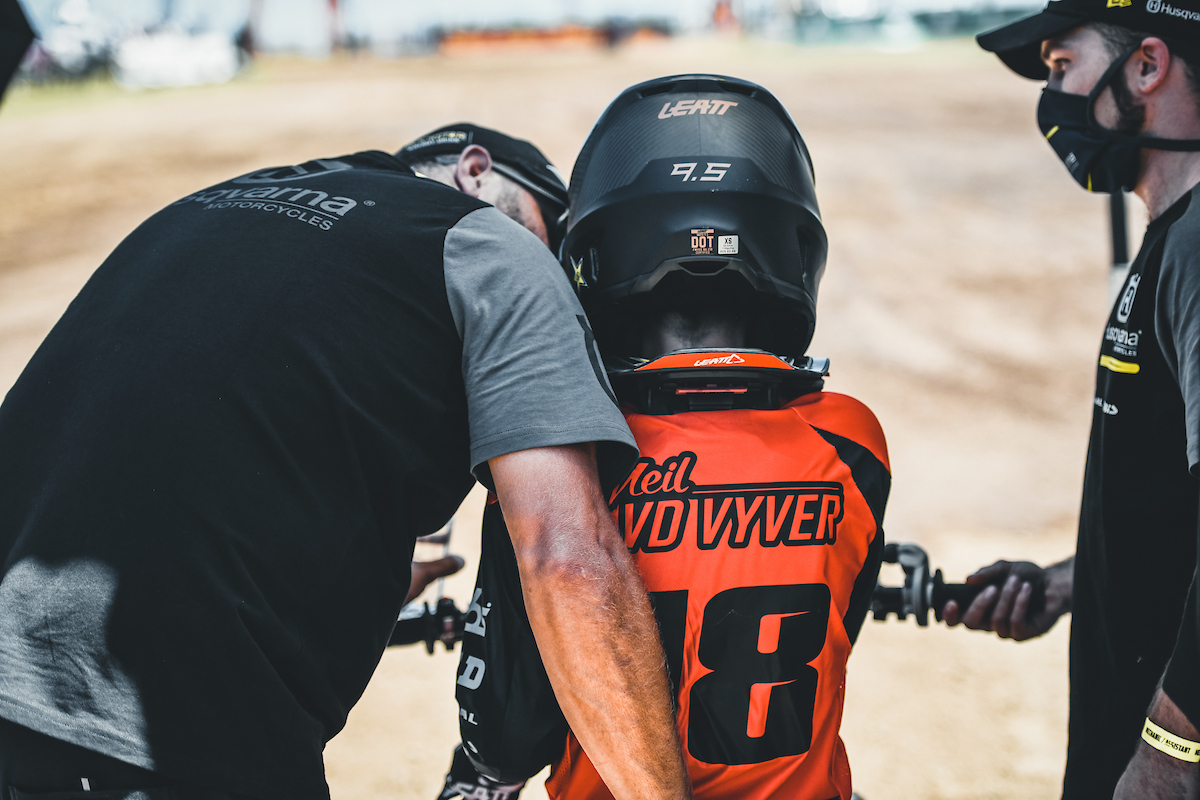 Rising motocross star Neil van der Vyver at Terra Topia.