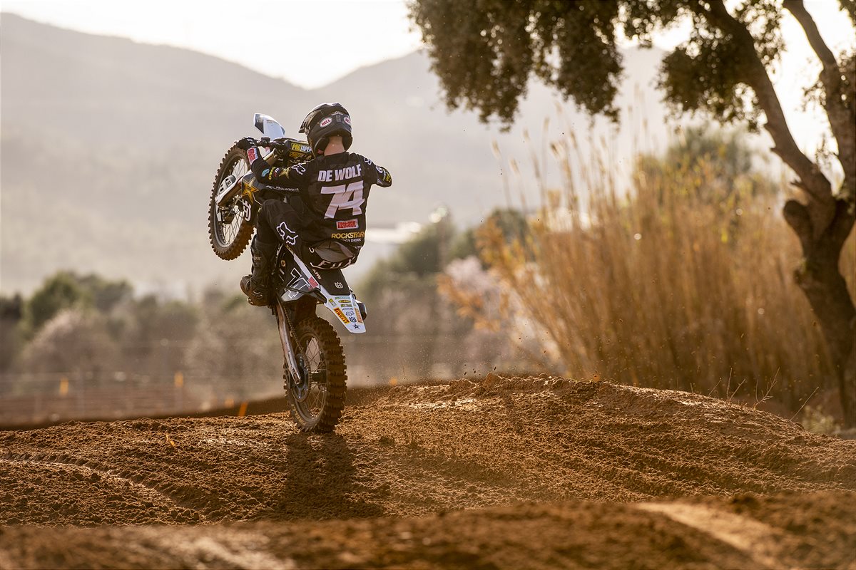 Rockstar Energy Husqvarna Factory Racing sign Kay de Wolf and