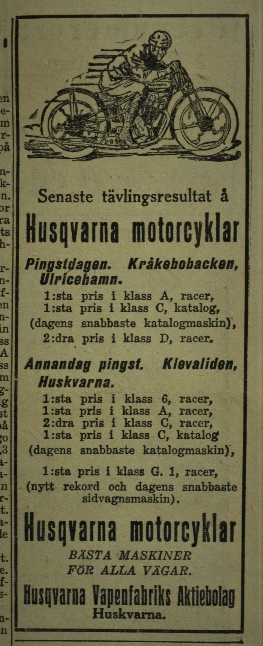 1930_Husqvarna_ad_Klevaliden