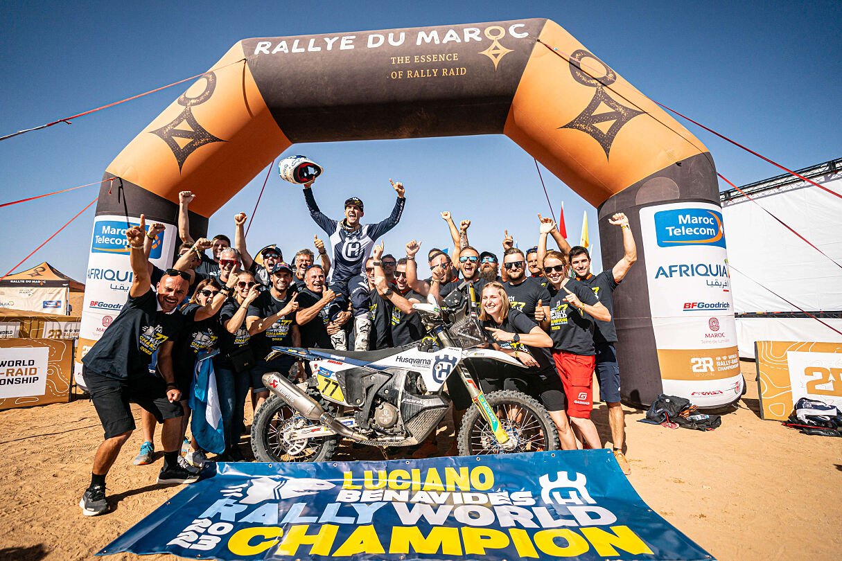 Luciano Benavides wins 2023 FIM World Rally-Raid Championship