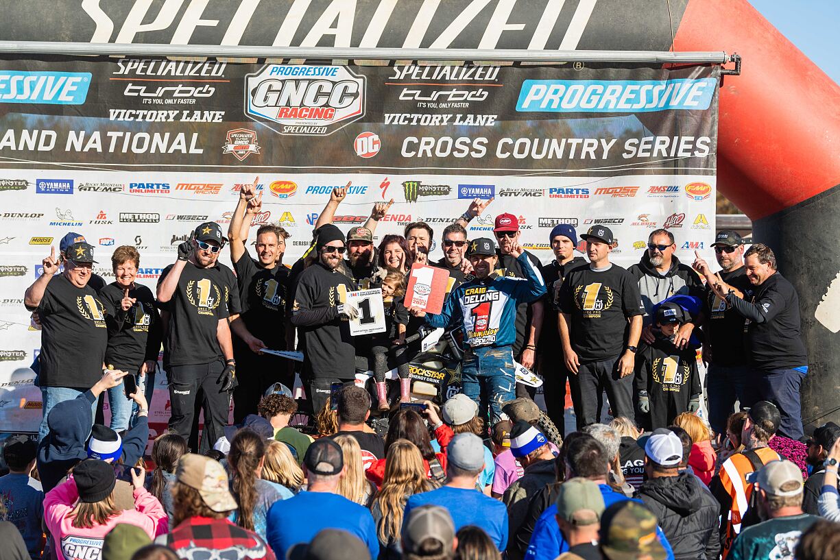 Craig DeLong podium
