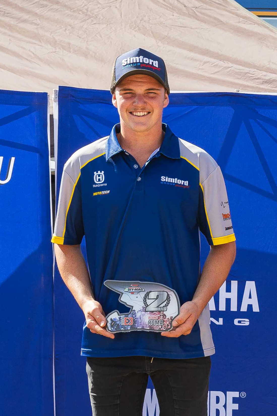 Billy Hargy podium